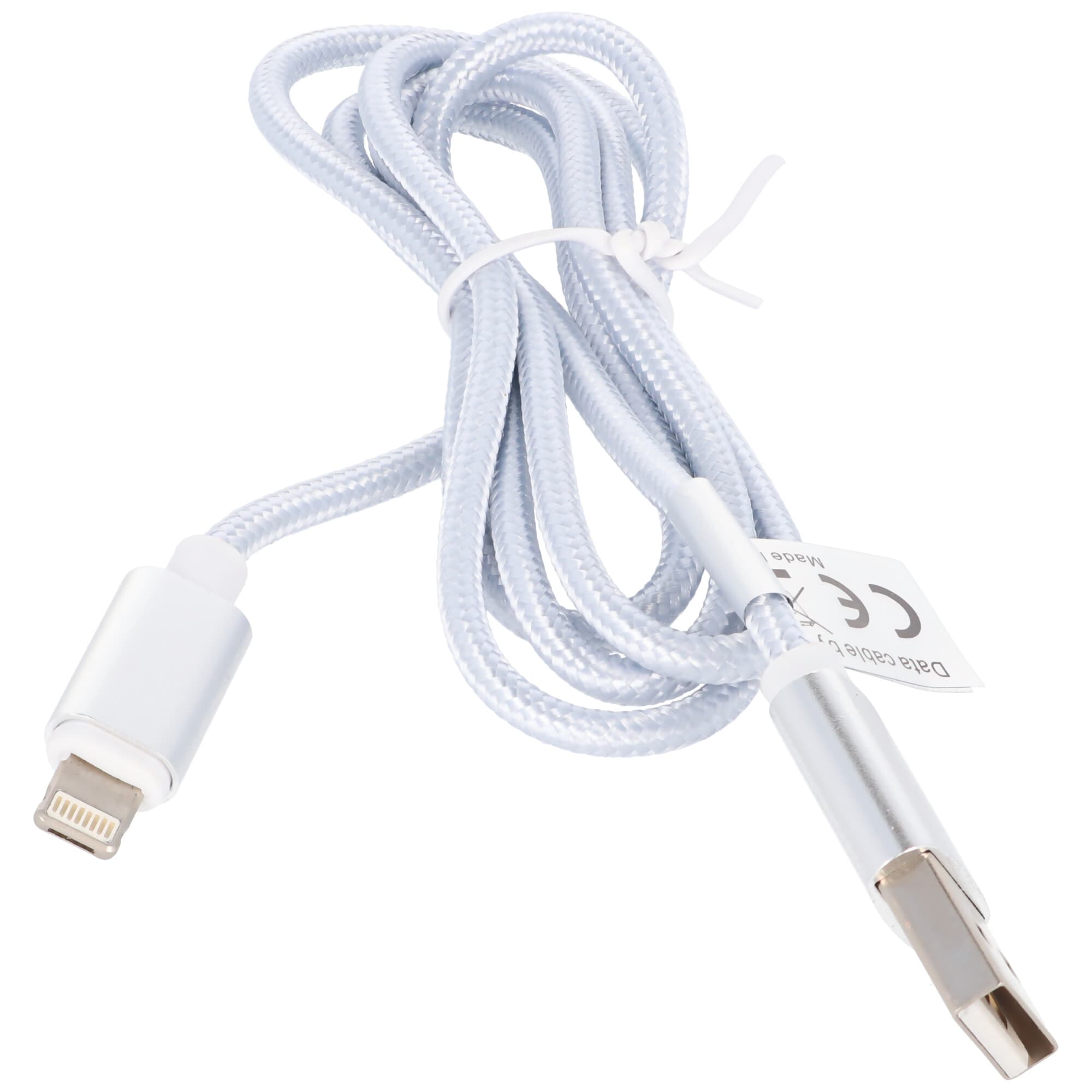 Câble de données USB pour Apple iPhone XS, iPhone XS Max, iPhone XR, connecteur innovant 2en1 pour iPhone et micro USB, environ 1 mètre de long,